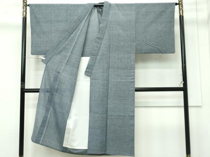 平和屋着物■極上　男性　夏物　紗紬　縞　逸品　CZAA4034s5