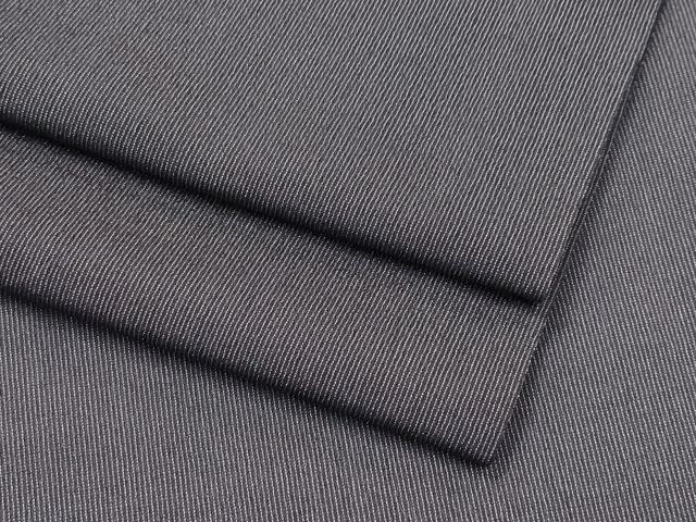 平和屋着物＊極上　男性　夏物　お召　縞　黒橡色地　逸品　CZAA5781s6