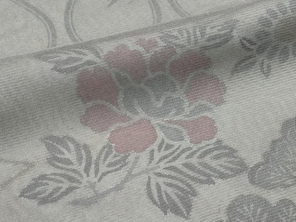 平和屋着物▽極上 訪問着 無双 絽袷 絽×絽 草花文 暈し染め 銀彩 逸品 CZAA4043s5