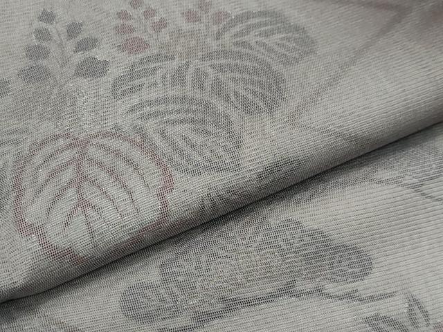 平和屋着物▽極上 訪問着 無双 絽袷 絽×絽 草花文 暈し染め 銀彩 逸品 CZAA4043s5