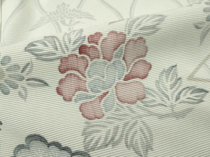 平和屋着物▽極上 訪問着 無双 絽袷 絽×絽 草花文 暈し染め 銀彩 逸品 CZAA4043s5
