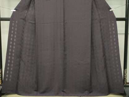 平和屋本店■希少　沖縄県最高級織物　夏物　首里花倉織　首里織　花織・絽織・紗織　色無地　紅消鼠色　逸品　未使用　CZAA4044s5