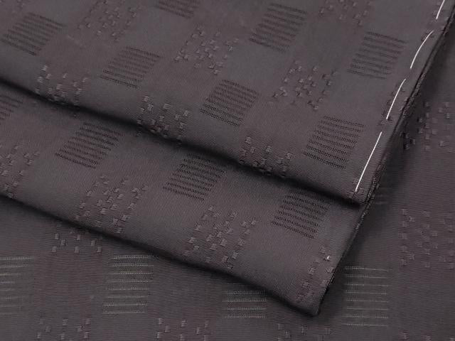 平和屋本店■希少　沖縄県最高級織物　夏物　首里花倉織　首里織　花織・絽織・紗織　色無地　紅消鼠色　逸品　未使用　CZAA4044s5