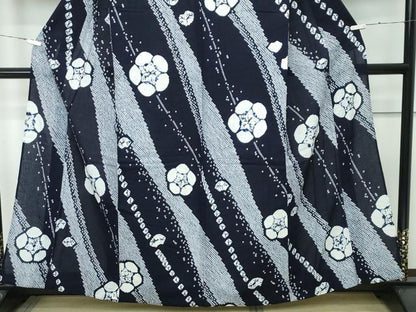 平和屋着物∴極上 夏物 浴衣 有松鳴海絞り 梅 綿 逸品 未使用 CZAA4054s5