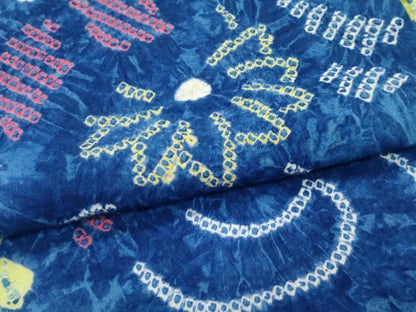 平和屋着物∴極上 夏物 浴衣 有松鳴海絞り 流水花文 綿 逸品 CZAA4056s5