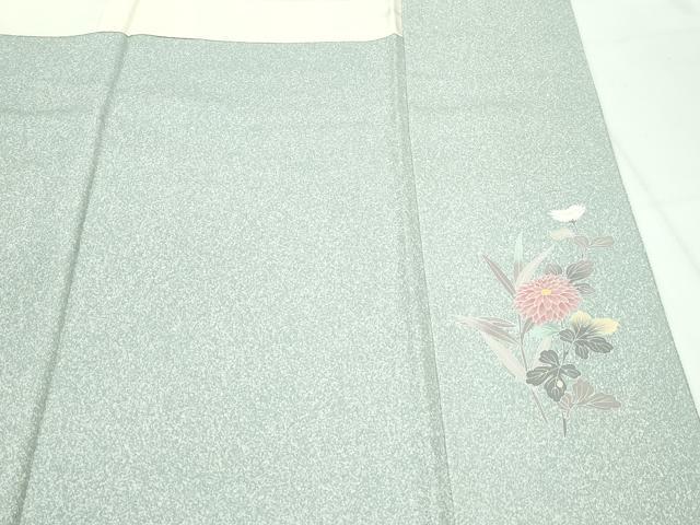 平和屋着物●極上 訪問着 作家物 友禅 鴛鴦花文 たたき染め 逸品 CZAA4065s5