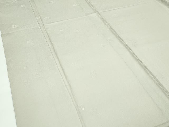 平和屋着物▽極上 色無地 砂色 単衣 草花地紋 逸品 未使用 CZAA4080s5