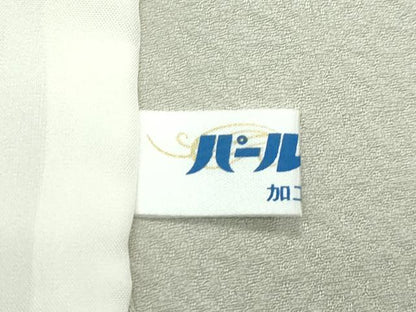 平和屋着物▽極上 色無地 砂色 単衣 草花地紋 逸品 未使用 CZAA4080s5