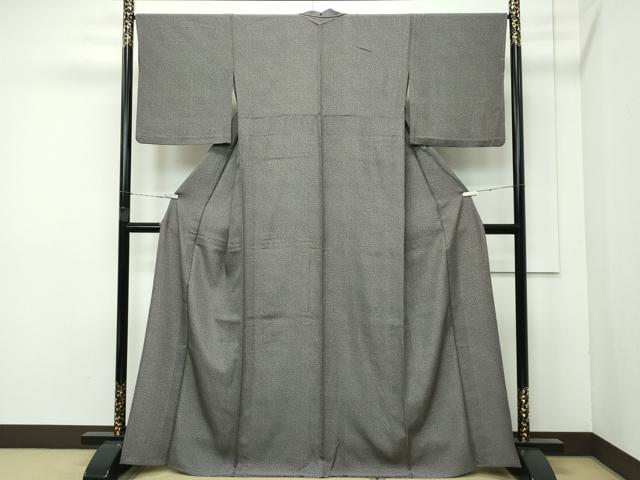 平和屋着物▽極上 江戸小紋 単衣 無病息災 檳榔子染色地 逸品 CZAA4085s5