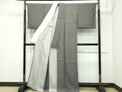 平和屋着物▽極上 江戸小紋 単衣 無病息災 檳榔子染色地 逸品 CZAA4085s5