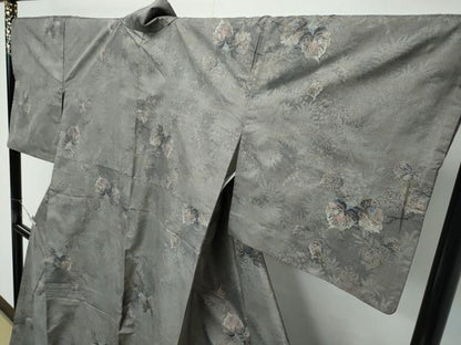 平和屋着物●極上 都喜ヱ門 本場大島紬 9マルキ 総絣 蔦の葉文 藤絹織物謹製 逸品 CZAA4097s5