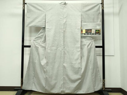 平和屋本店■希少　重要無形文化財　本場久米島紬　全国紬　ゆうな染　草木染　山川郁子作　手織　証紙付き　逸品　CZAA4101s5