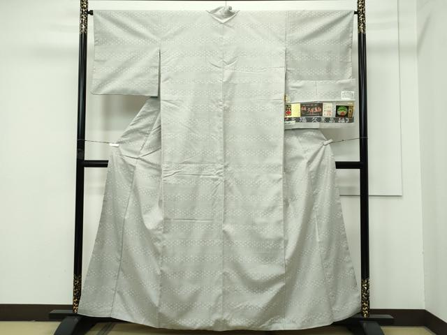 平和屋本店■希少　重要無形文化財　本場久米島紬　全国紬　ゆうな染　草木染　山川郁子作　手織　証紙付き　逸品　CZAA4101s5