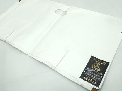 平和屋着物▽極上 オーガンジー 道中着 スリーシーズン 春夏秋 塵除 ロング丈 生喜衣綺工房 ますいわ屋扱 たとう紙・残布付 逸品CZAA4104s5