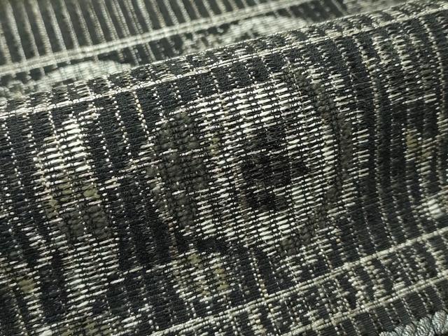 平和屋着物●極上 スリーシーズン 春夏秋 太鼓柄袋帯 倭文布 草花横段文 逸品 未使用 CZAA4126s5