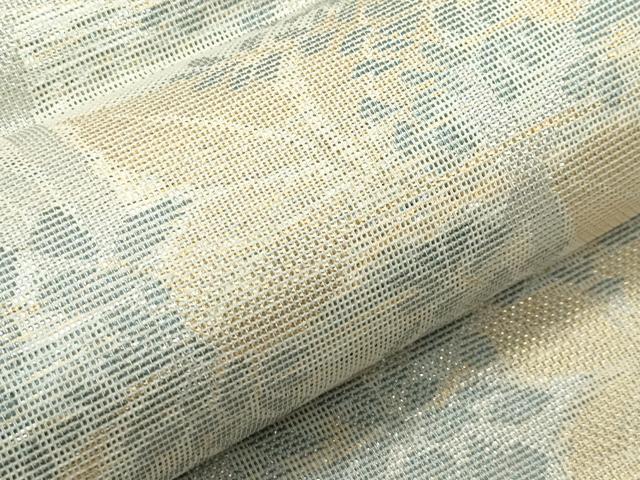 平和屋着物＊極上 夏物 織物一筋名門 織悦 全通柄 本袋帯 草花文 金銀糸 逸品 CZAA4128s5