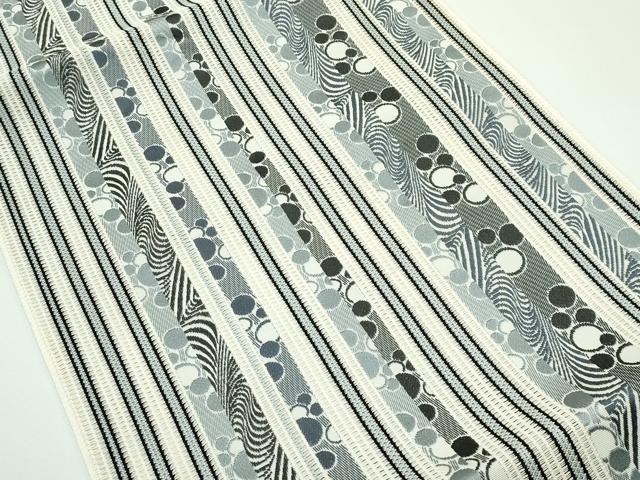 平和屋着物＊極上 夏物 本場筑前博多織 八寸名古屋帯 流水丸間道 逸品 CZAA4162s5