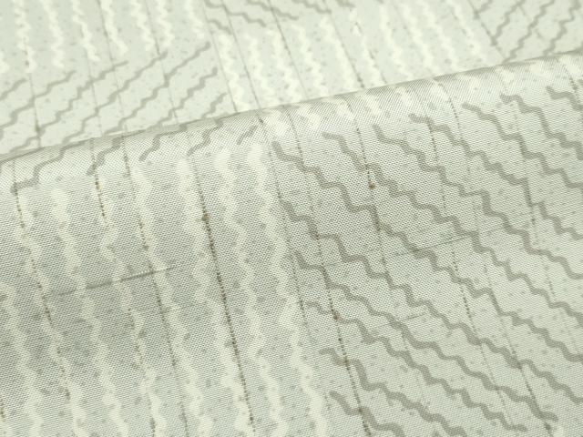 平和屋本店○極上 二代目 川村久太郎 ぜんまい紬 訪問着 片身替わり