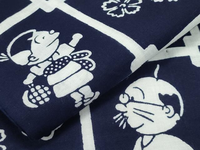 平和屋着物∴極上 夏物 浴衣 サザエさん 綿 逸品 CZAA4227s5