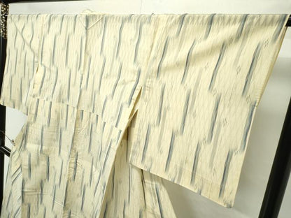平和屋着物＊極上 夏物 紗紬 変わり縞 逸品 CZAA4234s5