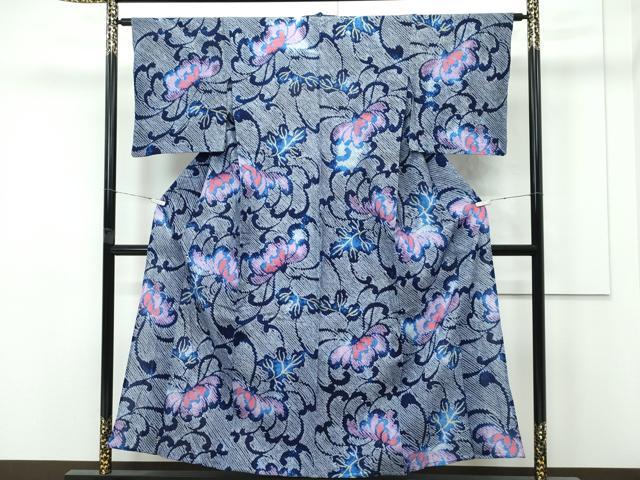 平和屋着物∴極上 夏物 浴衣 有松鳴海絞り 乱菊 綿 逸品 CZAA4241s5