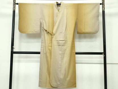 平和屋着物▽極上 スリーシーズン 春夏秋 塵除け 道中着 ロング丈 間道 逸品 未使用 CZAA4244s5