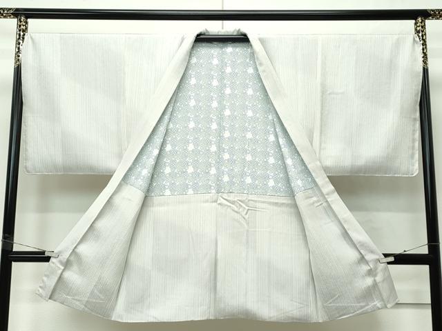 平和屋着物＃極上 男性 長羽織 市松文様 草花地紋 暈し染め 逸品 未使用 CZAA4253s5
