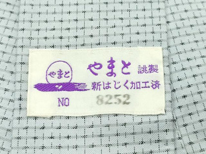 平和屋本店▽極上　男性　本場大島紬　白大島　単衣　キングサイズ　十の字　徳田幸夫作　やまと誂製　証紙付き　逸品　未使用　CZAA4255s5