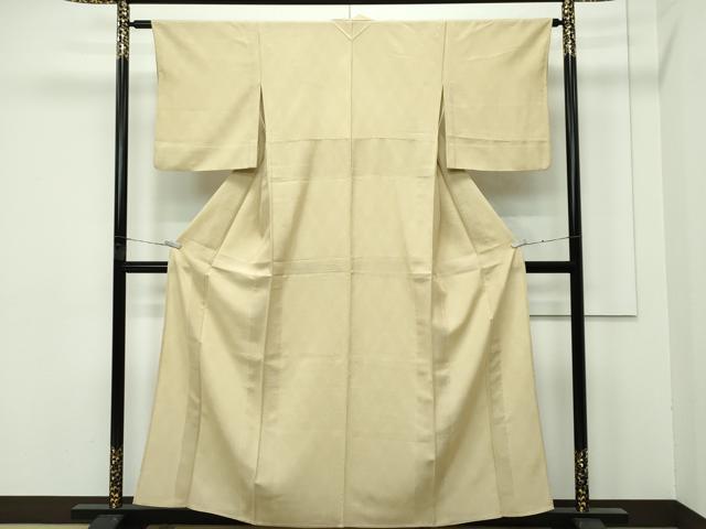 平和屋着物▽江戸小紋　単衣　両面染　菱文様　逸品　CABH5971rv