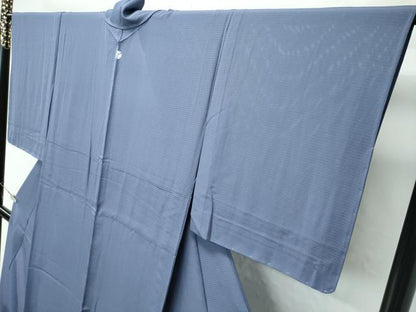 平和屋着物＊極上 夏物 色無地 絽 藍墨茶色 逸品 未使用 CZAA4264s5