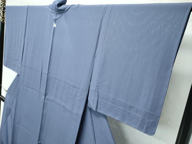 平和屋着物＊極上 夏物 色無地 絽 藍墨茶色 逸品 未使用 CZAA4264s5