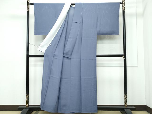 平和屋着物＊極上 夏物 色無地 絽 藍墨茶色 逸品 未使用 CZAA4264s5
