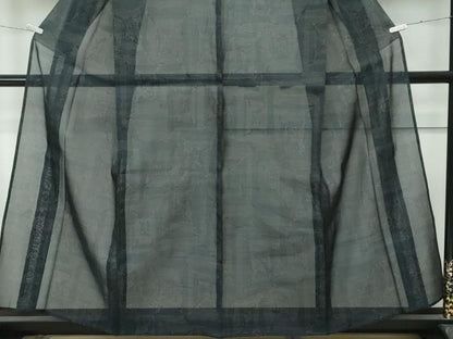 平和屋着物＊極上 夏物 本場大島紬 夏大島 幾何学文様 ゑり善扱い 逸品 CZAA4266s5