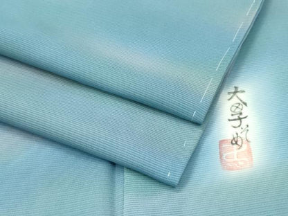 平和屋着物＊極上 夏物 虹色創家 本郷大田子 小紋 絽 霞文 暈し染め 逸品 未使用 CZAA4268s5