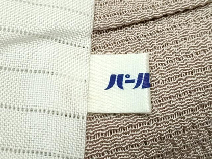 平和屋着物＊極上 夏物 本加賀友禅作家 成竹登茂男 色無地 絽縮緬 空五倍子色 逸品 未使用 CZAA4269s5