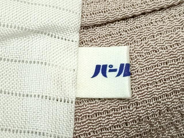 平和屋着物＊極上 夏物 本加賀友禅作家 成竹登茂男 色無地 絽縮緬 空五倍子色 逸品 未使用 CZAA4269s5