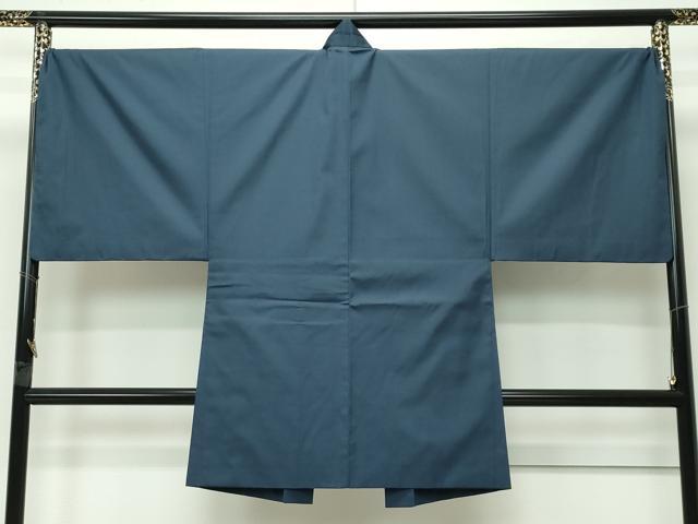 平和屋本店■極上　男性　紬・羽織セット　色無地　キングサイズ　着物：肥後煤竹色　羽織：錆鉄御納戸色　逸品　未使用　CZAA4278s5