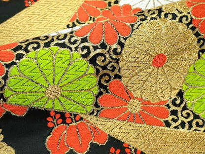 平和屋着物■極上　七五三　女の子　7歳　祝着・袋帯セット　総絞り　総刺繍　駒刺繍　花車文　逸品　CZAA4283s5
