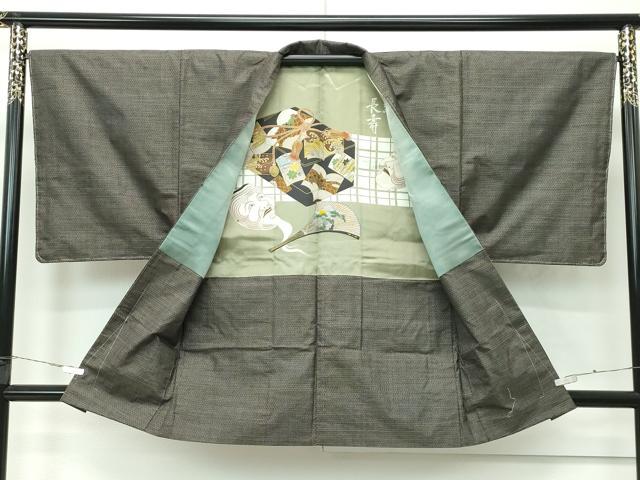 平和屋着物●極上　男性　本場大島紬　アンサンブル　80亀甲　総詰め　逸品　未使用　CZAA4287s5
