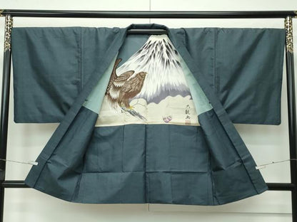 平和屋着物●極上　男性　本場大島紬　アンサンブル　100亀甲　総詰め　逸品　CZAA4297s5