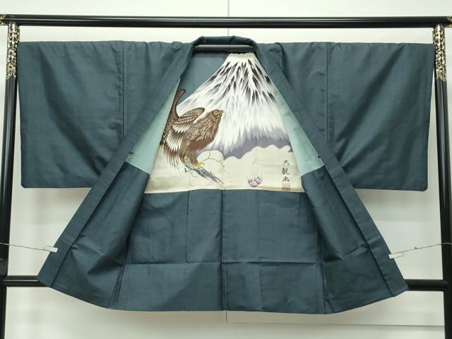 平和屋着物●極上　男性　本場大島紬　アンサンブル　100亀甲　総詰め　逸品　CZAA4297s5