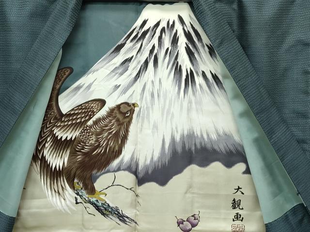 平和屋着物●極上　男性　本場大島紬　アンサンブル　100亀甲　総詰め　逸品　CZAA4297s5