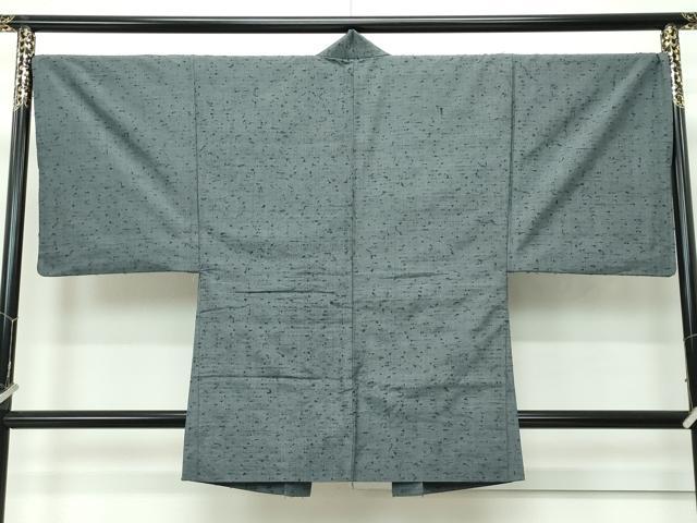 平和屋着物■極上 男性 紬・髭紬羽織セット 色無地 利休鼠色 逸品 CZAA4300s5