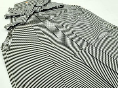 平和屋着物＊極上 夏物 男性 馬乗り袴 縞 逸品 CZAA4303s5
