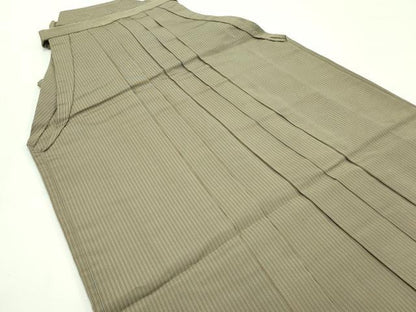 平和屋本店■極上　男性　人間国宝　甲田綏郎　精好仙台平　馬乗り袴　縞　逸品　CZAA4311s5
