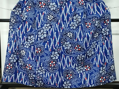 平和屋着物∴極上 夏物 浴衣 有松鳴海絞り 流水団扇花文 綿 逸品 CZAA4315s5