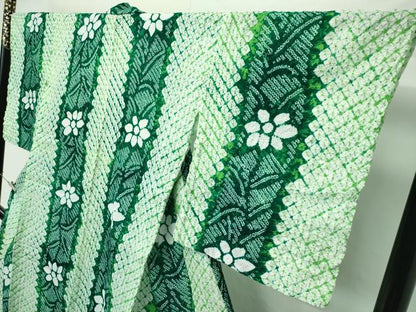 平和屋着物∴極上 夏物 浴衣 有松鳴海絞り 草花間道 綿 逸品 未使用 CZAA4317s5