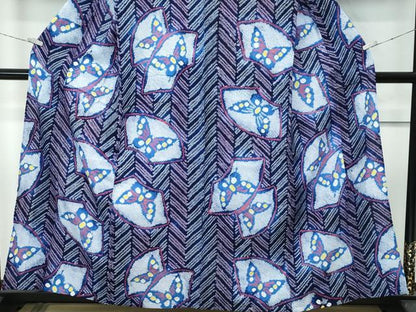 平和屋着物∴極上 夏物 浴衣 有松鳴海絞り 地紙舞蝶文 綿 逸品 CZAA4318s5