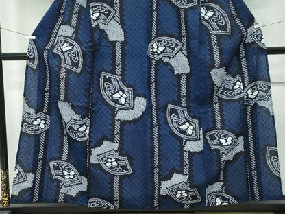 平和屋着物∴極上 夏物 浴衣 有松鳴海絞り 地紙舞蝶文 綿 逸品 CZAA4322s5