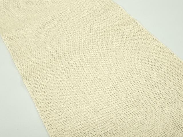 平和屋本店＊極上 夏物 俵屋 人間国宝 喜多川平朗 有職織物 羅 八寸名古屋帯 砥粉色地 逸品 CZAA4366s5